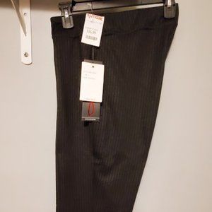 Black pull on Pin Stripe pants, Size L, by Zac & Rachel